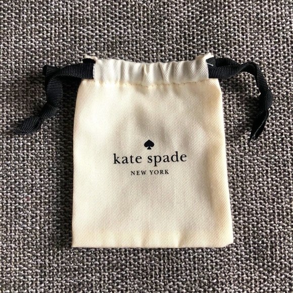 Kate Spade New Small Woven Pouch White Gift Wrap Dust Bag - Picture 1 of 5